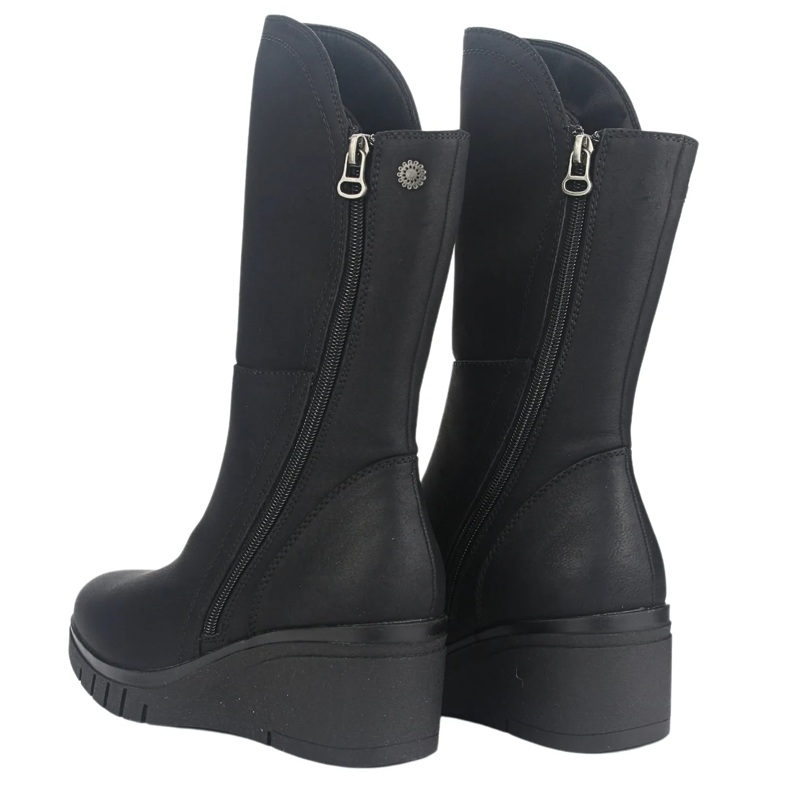 Botin Chalada Mujer Wedgenew-2 Negro Casual