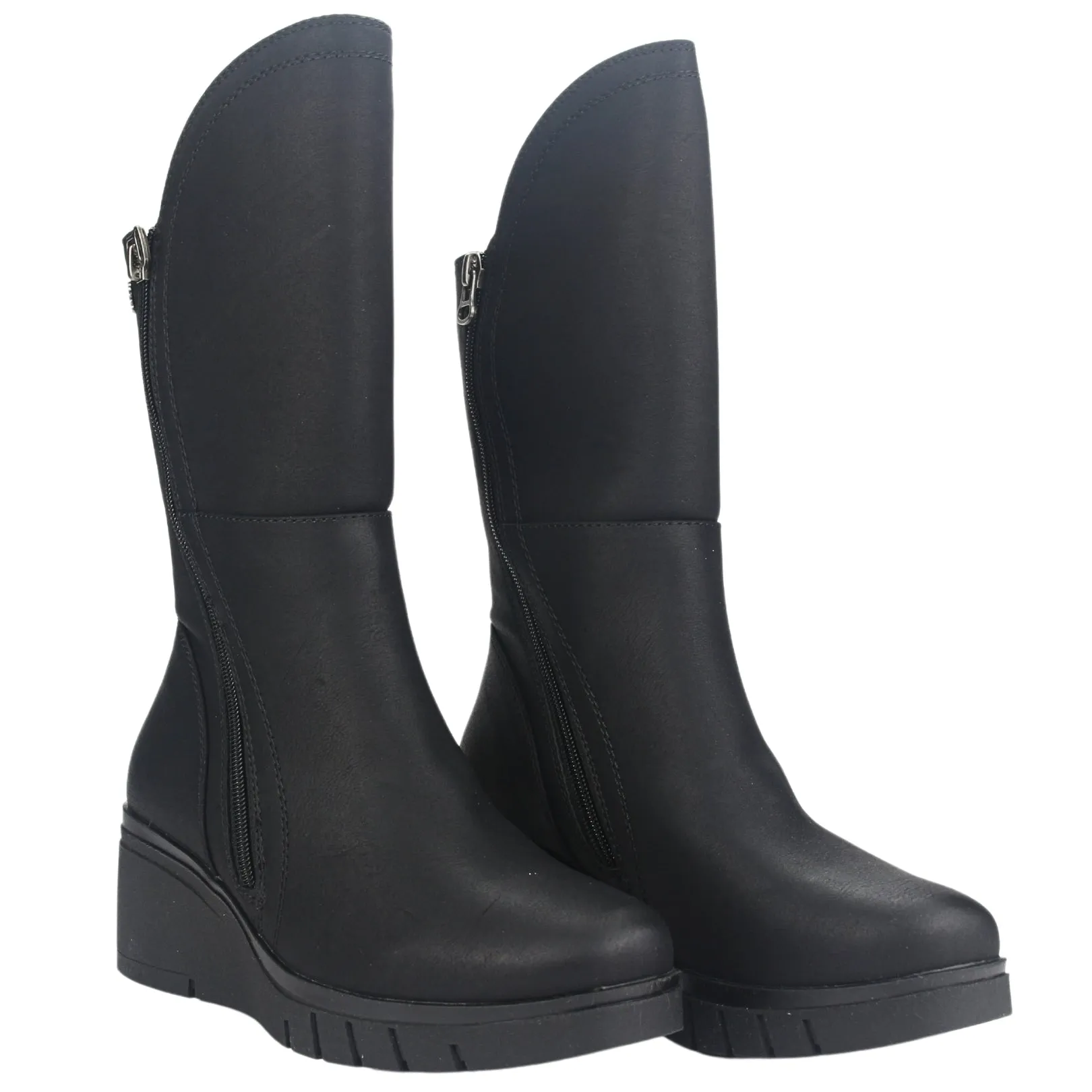Botin Chalada Mujer Wedgenew-2 Negro Casual