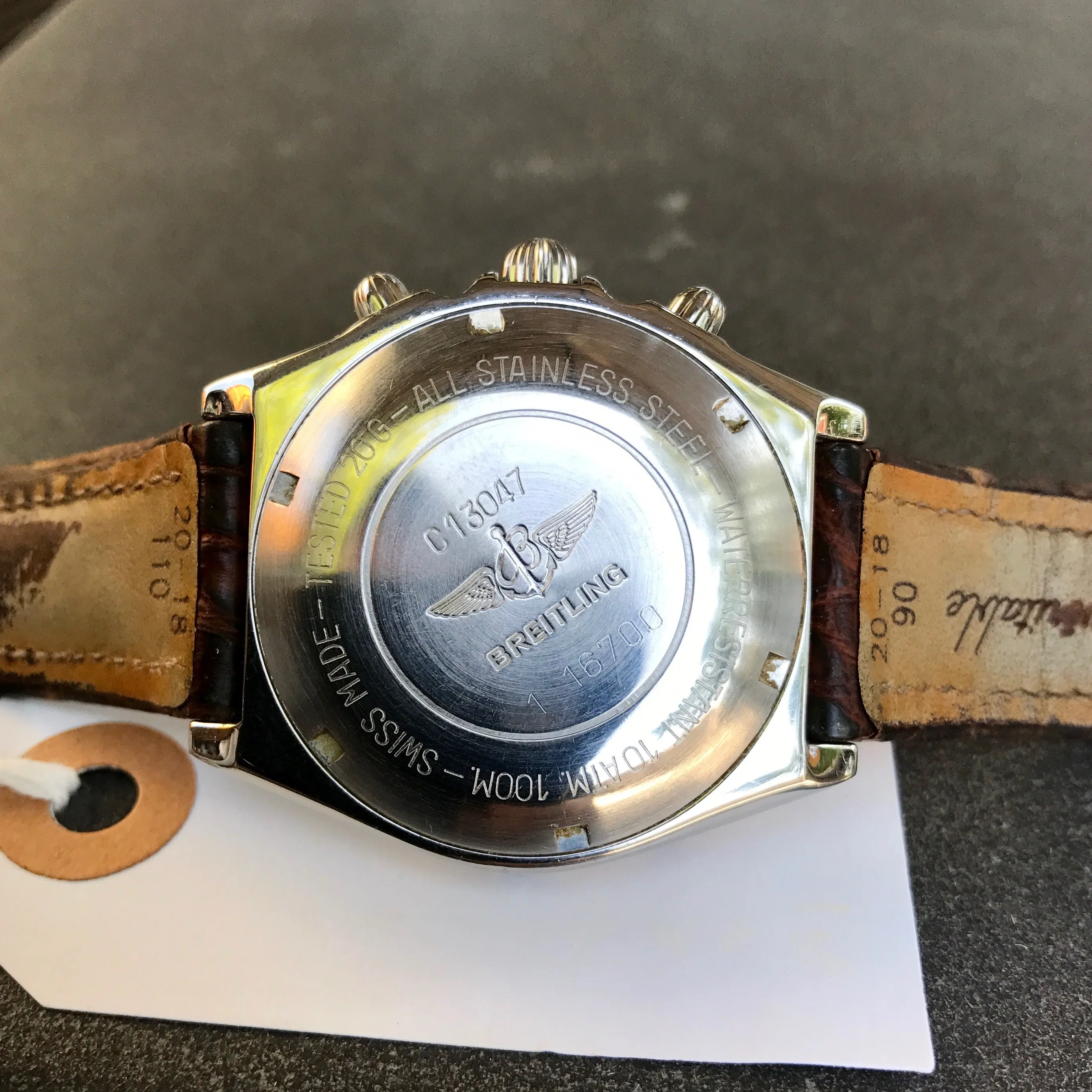 Breitling Chronomat 13047 Stainless Steel Gold Two Tone Chronograph Automatic Wristwatch