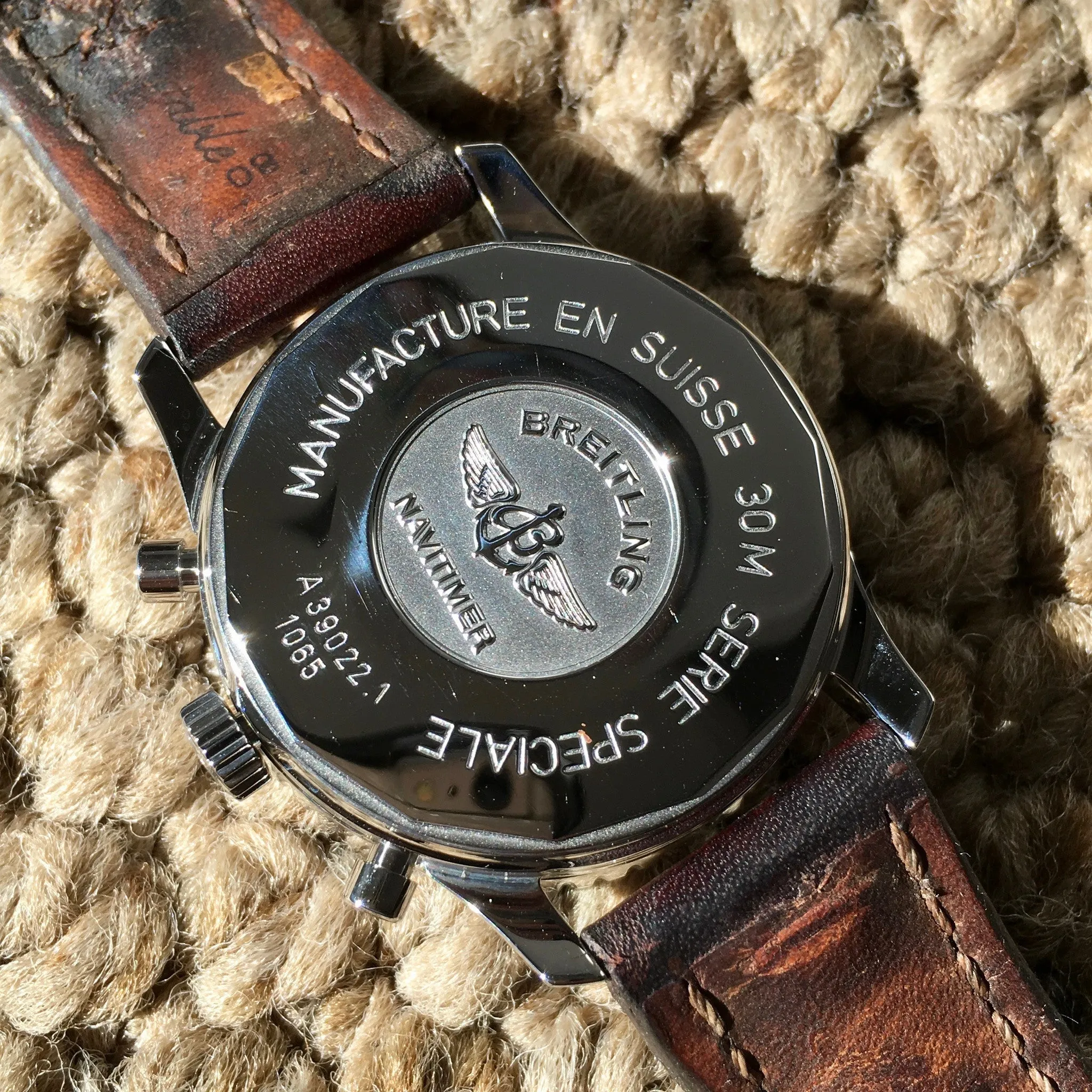 Breitling Navitimer TwinSixty 2 A39022.1 Stainless Steel Black Dial Automatic Wristwatch