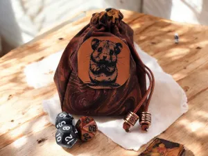 Brown mouse dice bag