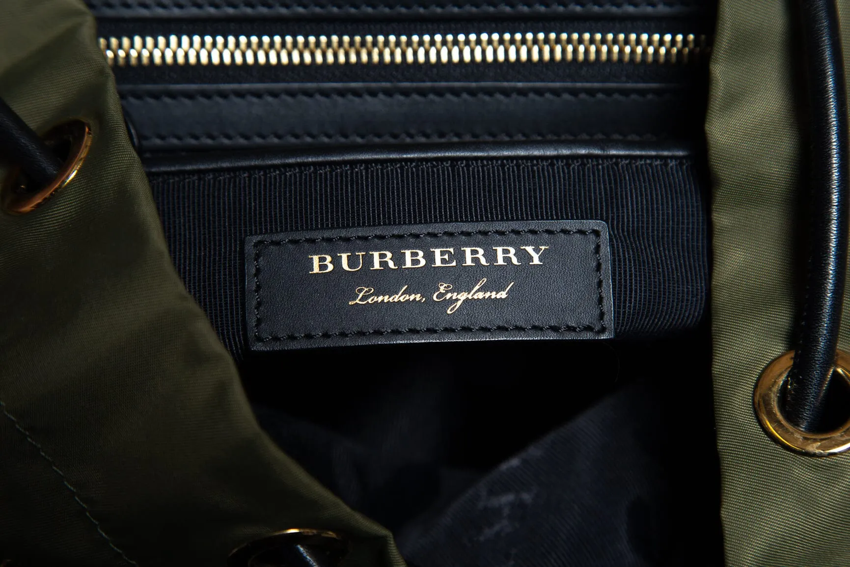 Burberry Green Nylon Backpack