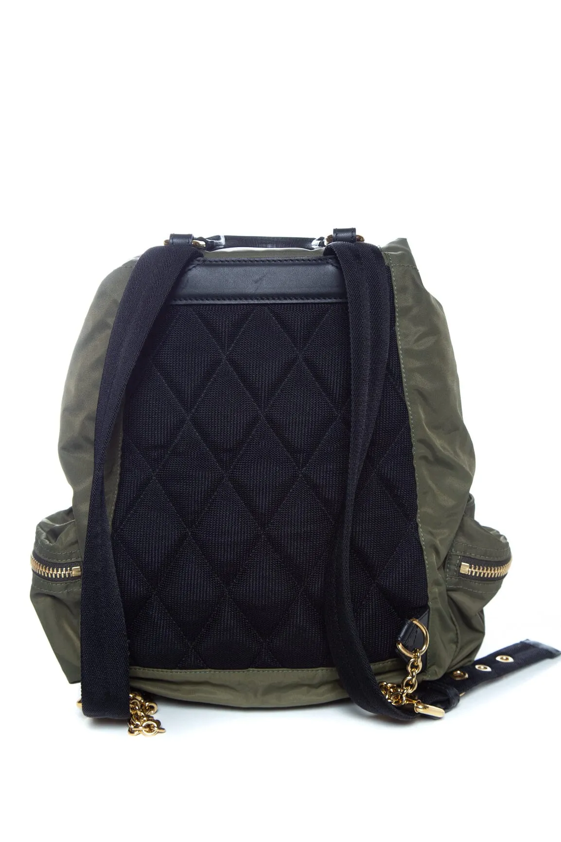 Burberry Green Nylon Backpack