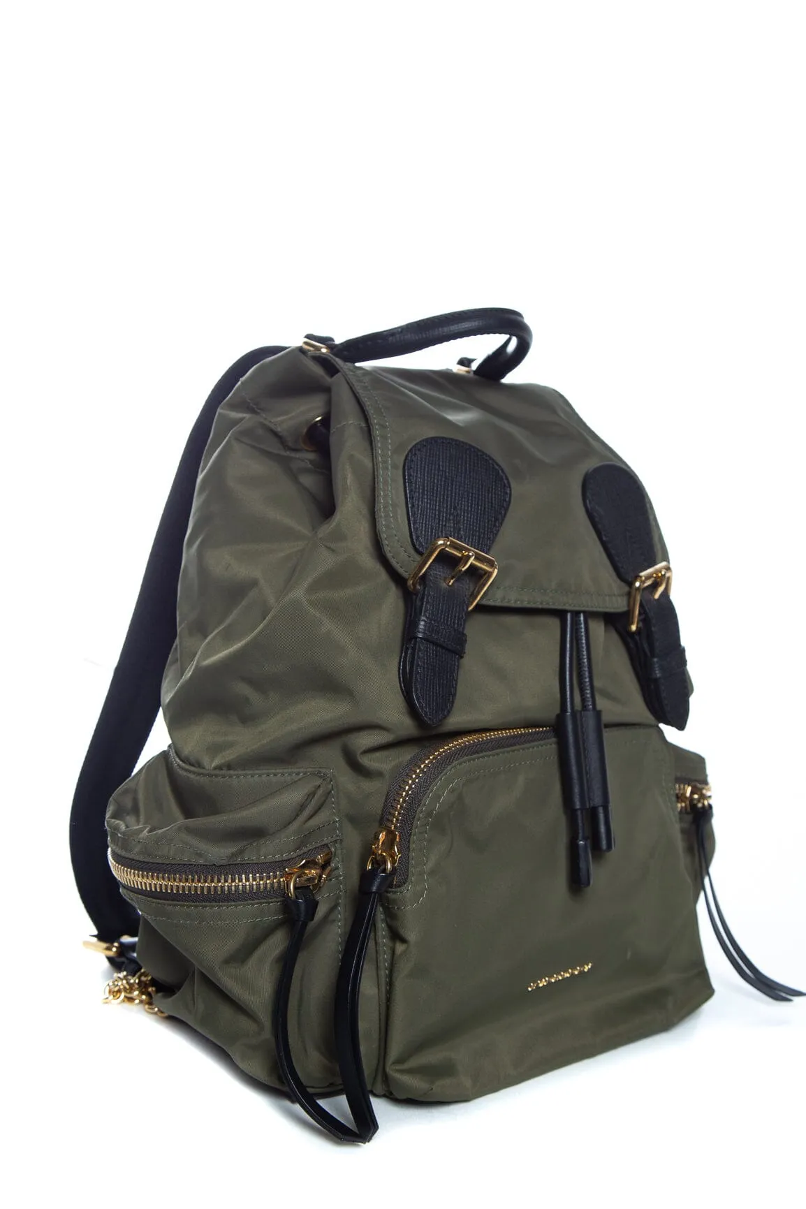 Burberry Green Nylon Backpack