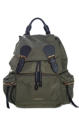 Burberry Green Nylon Backpack