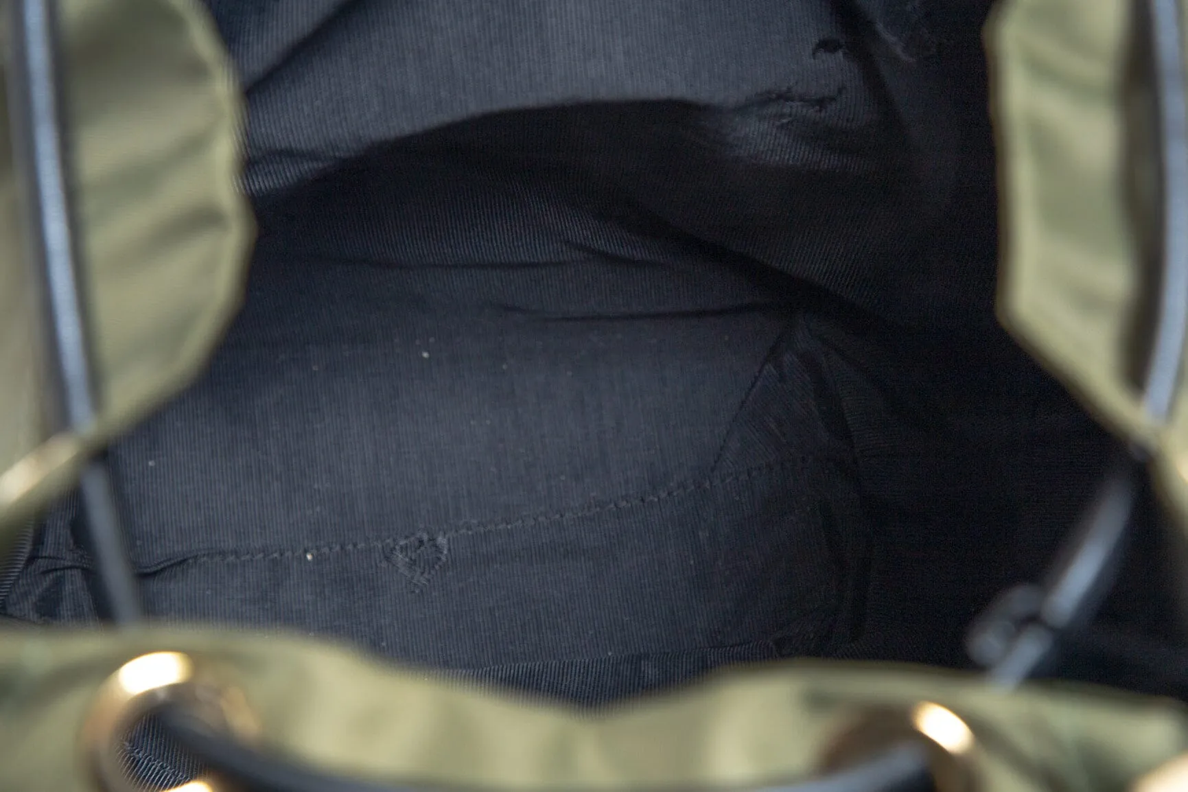 Burberry Green Nylon Backpack