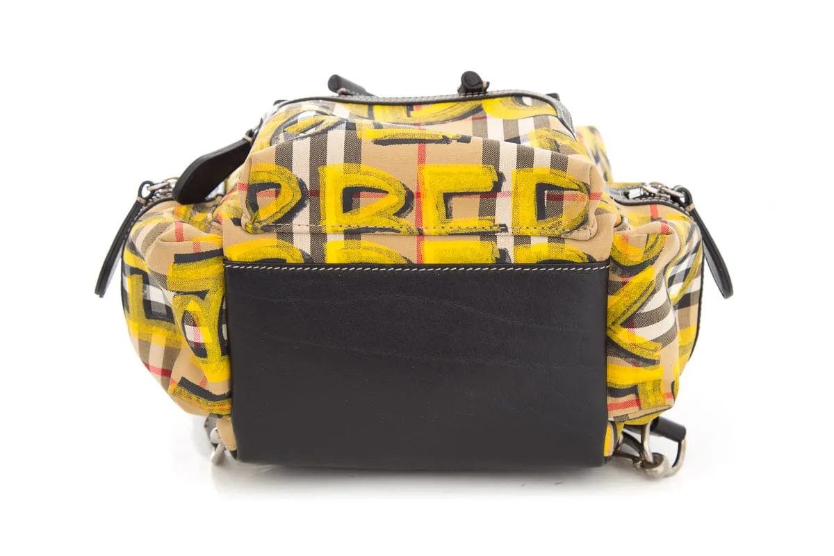 Burberry Yellow Graffiti Rucksack Backpack