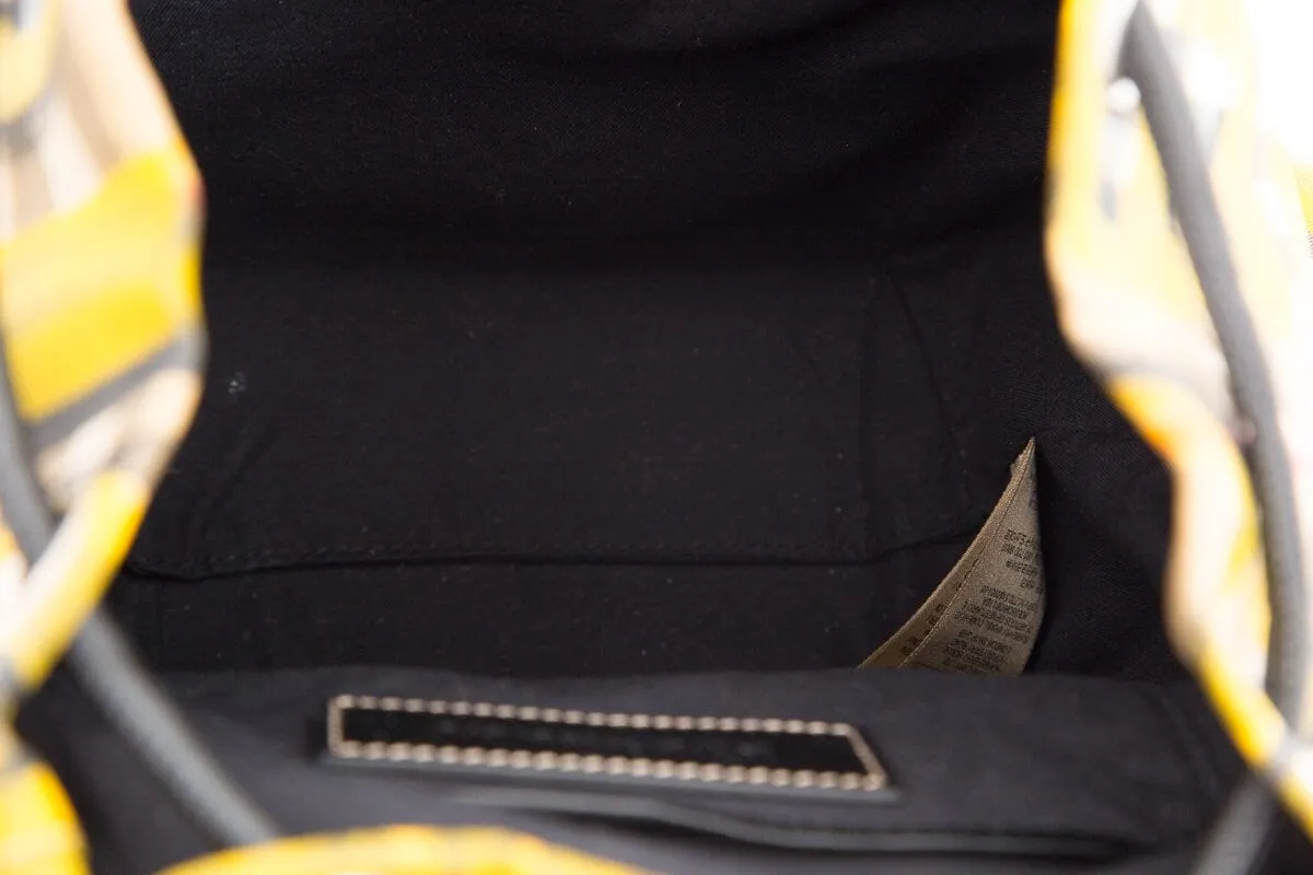 Burberry Yellow Graffiti Rucksack Backpack