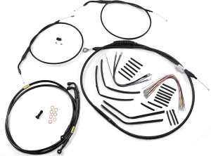 Burly Brand B30-1195 T-Bar Cable and Brake Line Kit - 12in.