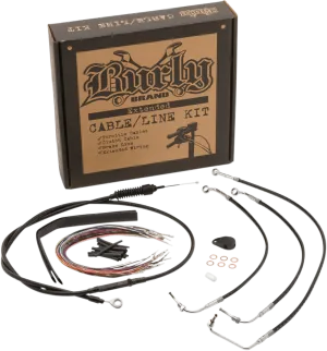 Burly Brand B30-1238 Handlebar Cable/Line Install Kit - Black
