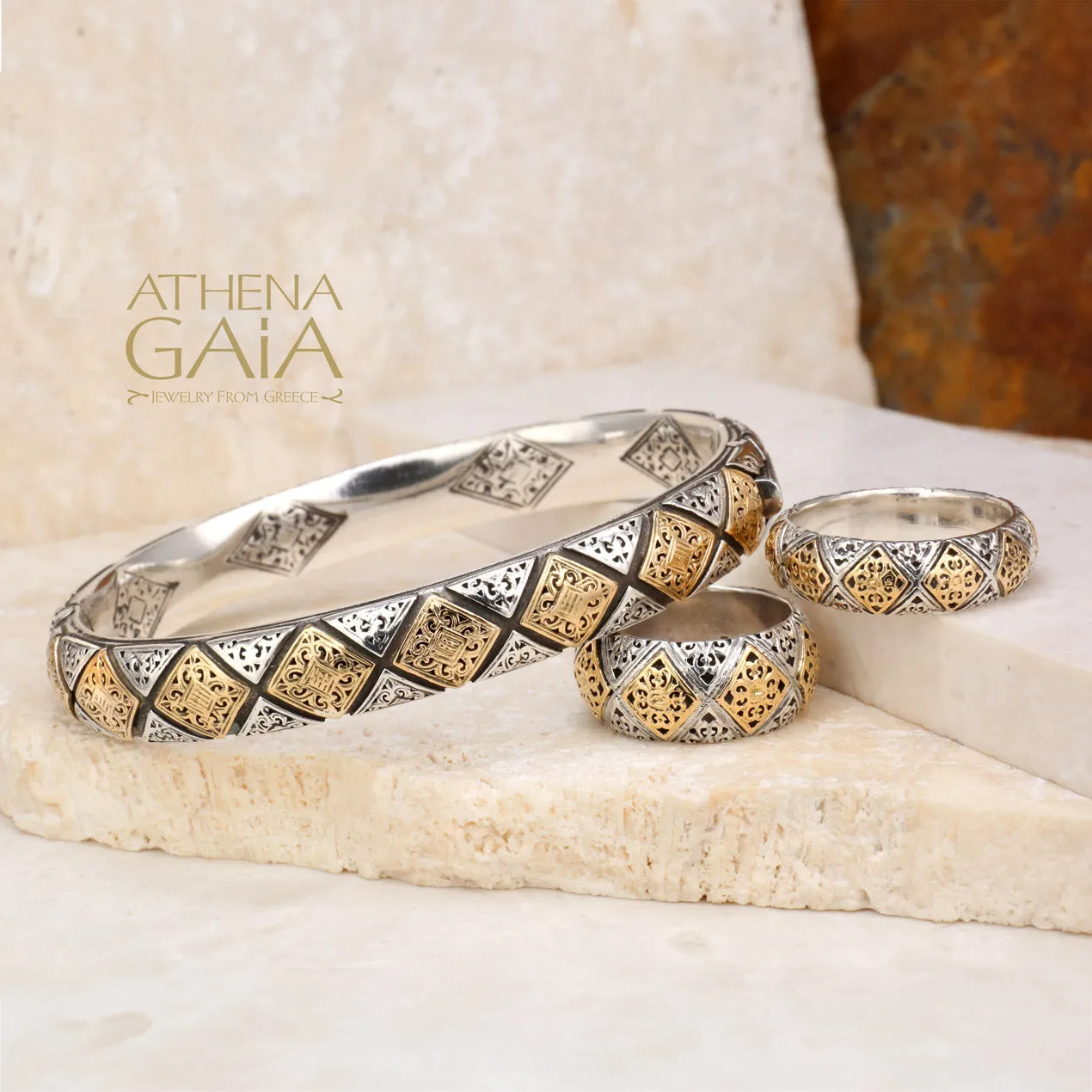 Byzantine Checker Wide Band Ring