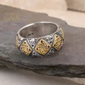 Byzantine Checker Wide Band Ring