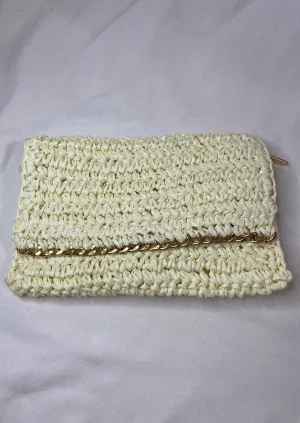 Calabasas Clutch - Ivory/Beige
