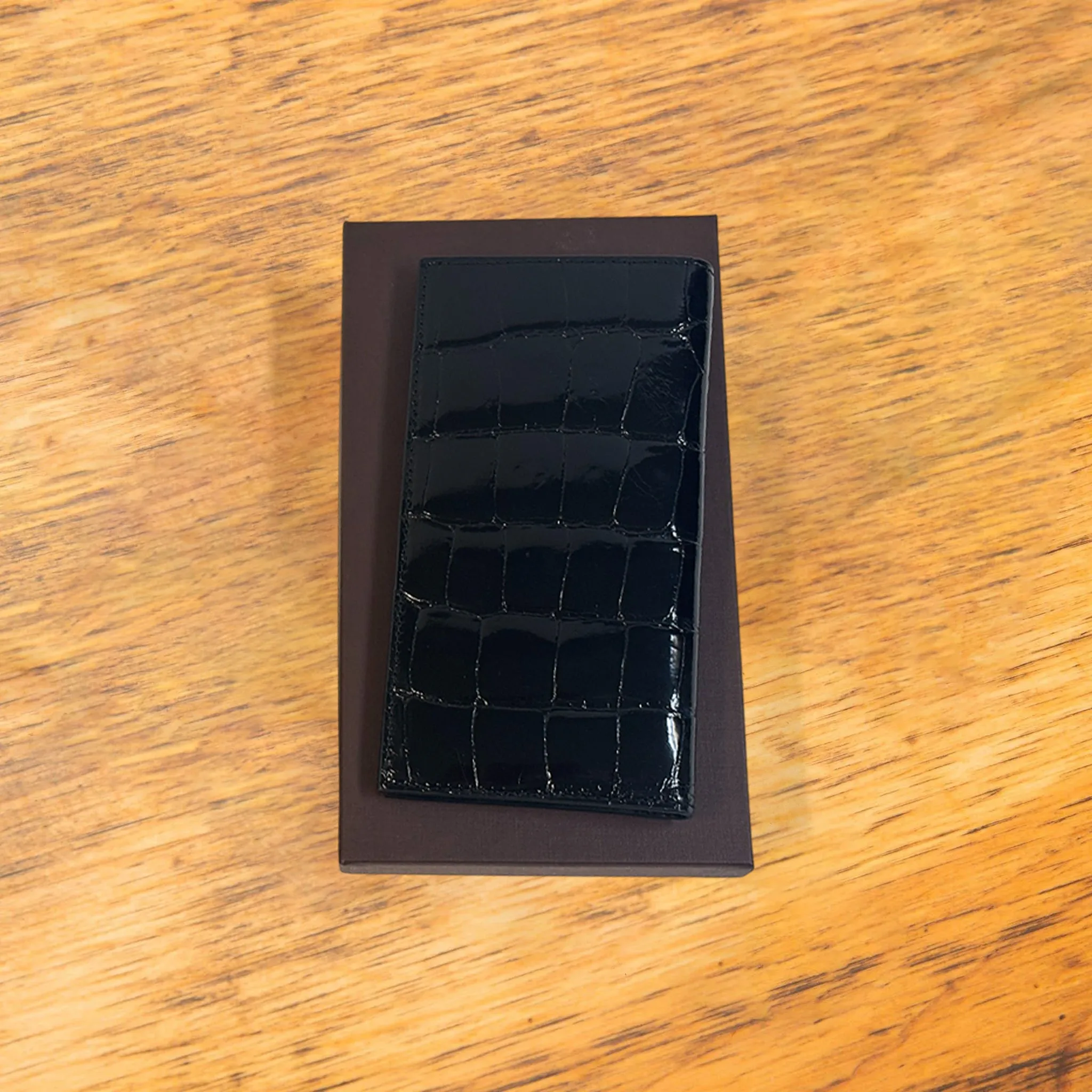 Calzoleria Toscana Atik Continental Crocodile Wallet