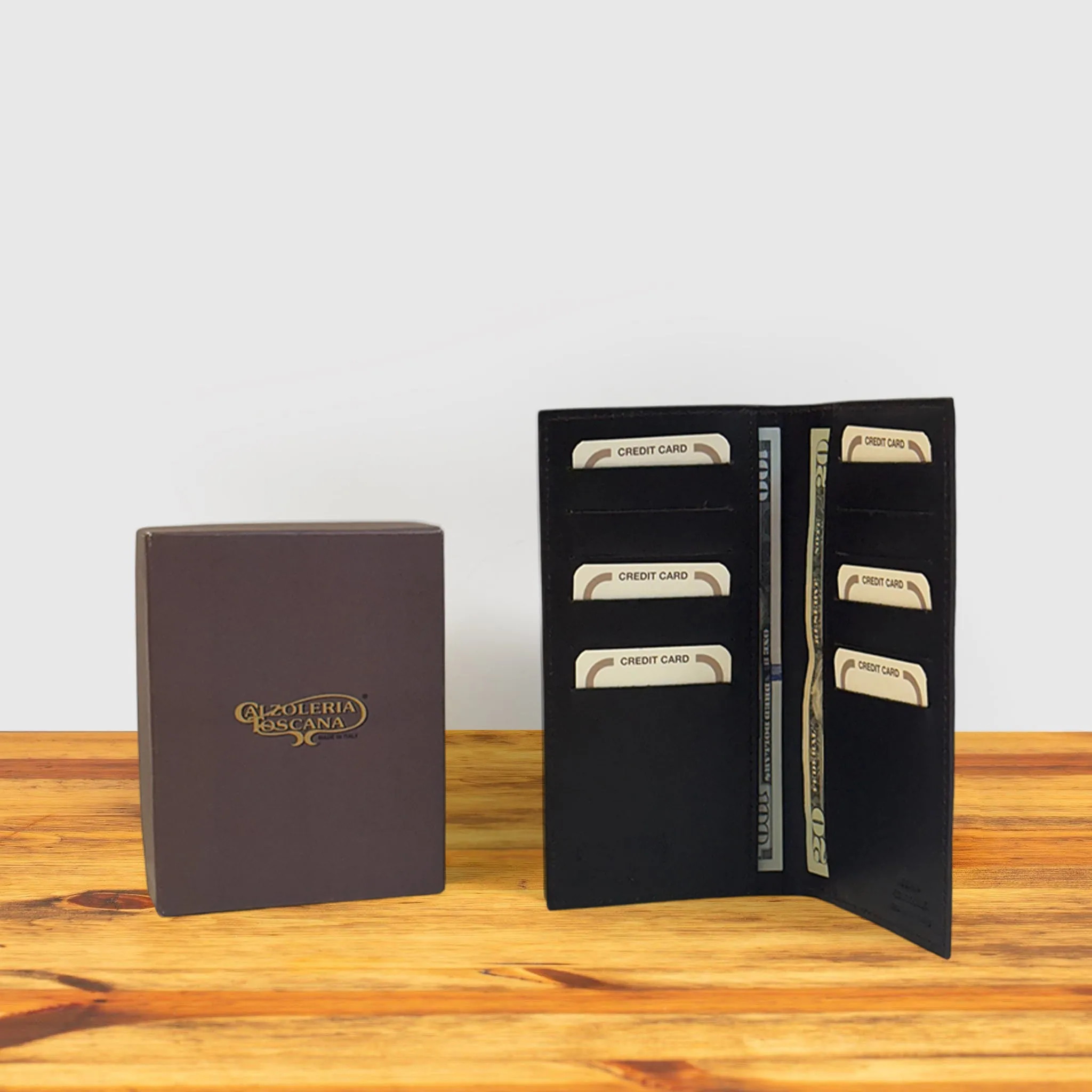 Calzoleria Toscana Atik Continental Crocodile Wallet