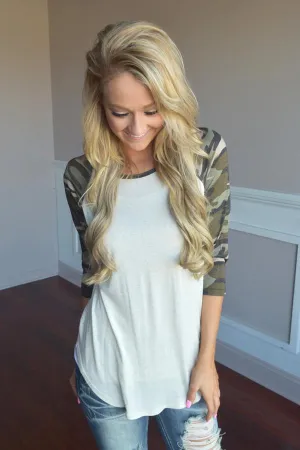 Camo Baseball Tee
