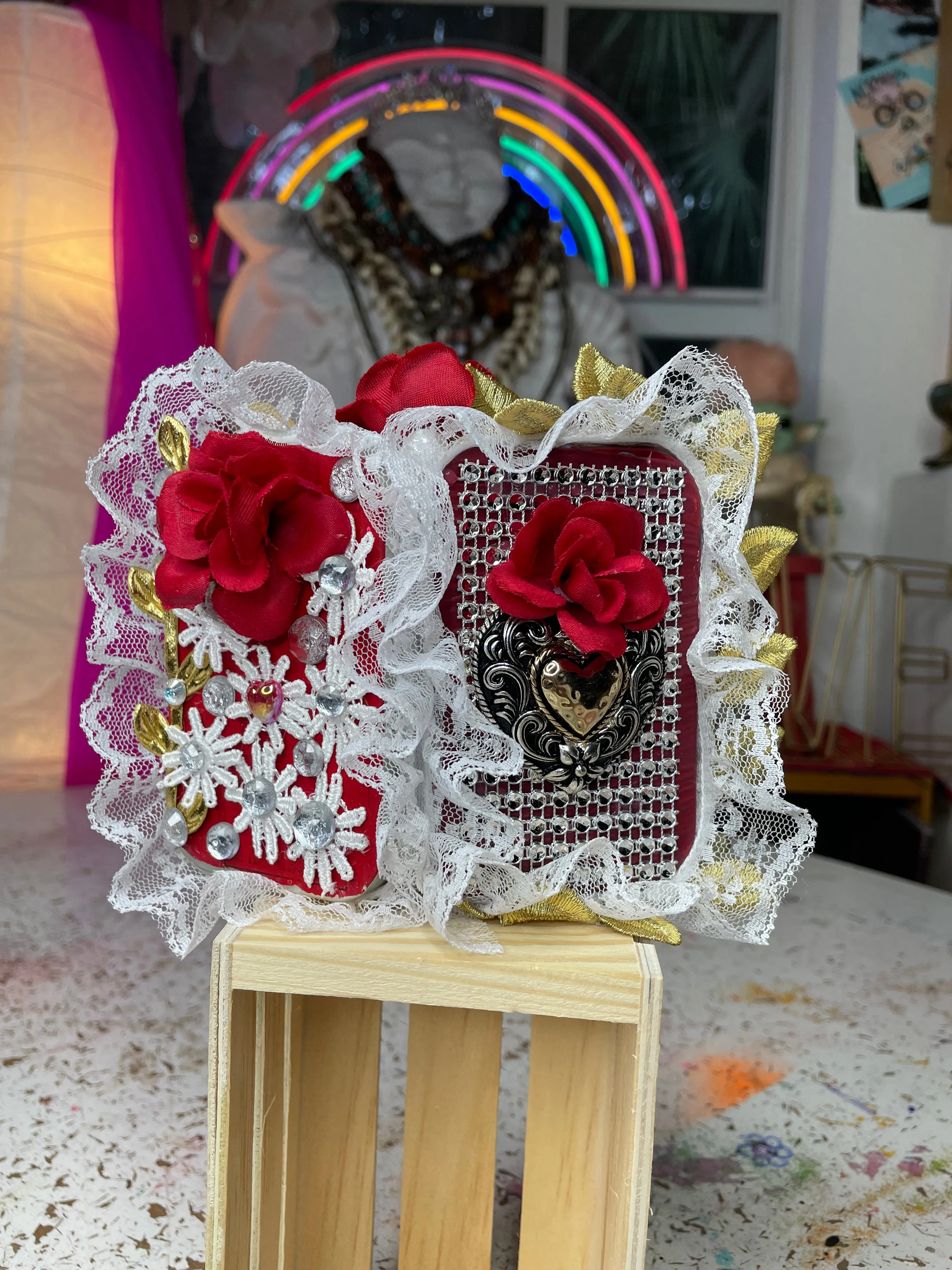 Canvas / little shrine of the Sacred Heart