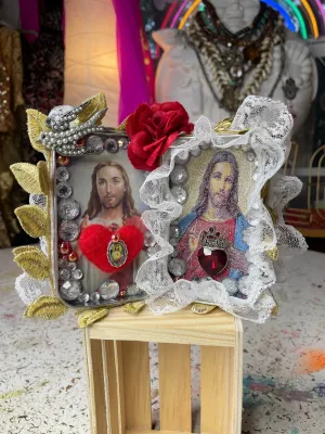 Canvas / little shrine of the Sacred Heart