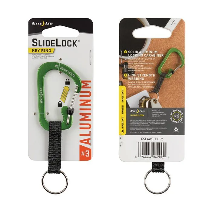 Carabiner Keyring with Slide lock (Alu)