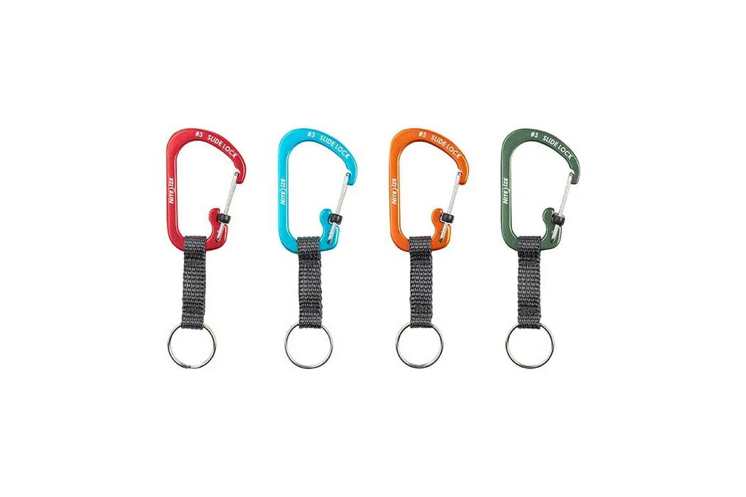 Carabiner Keyring with Slide lock (Alu)