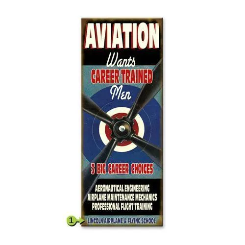 Career Trained Men Personalized Wood Sign 17x44