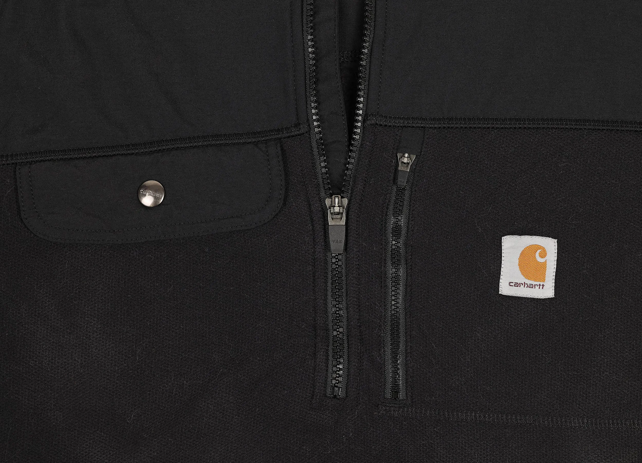 Carhartt 1/4 Zip Sweatshirt - Black - L