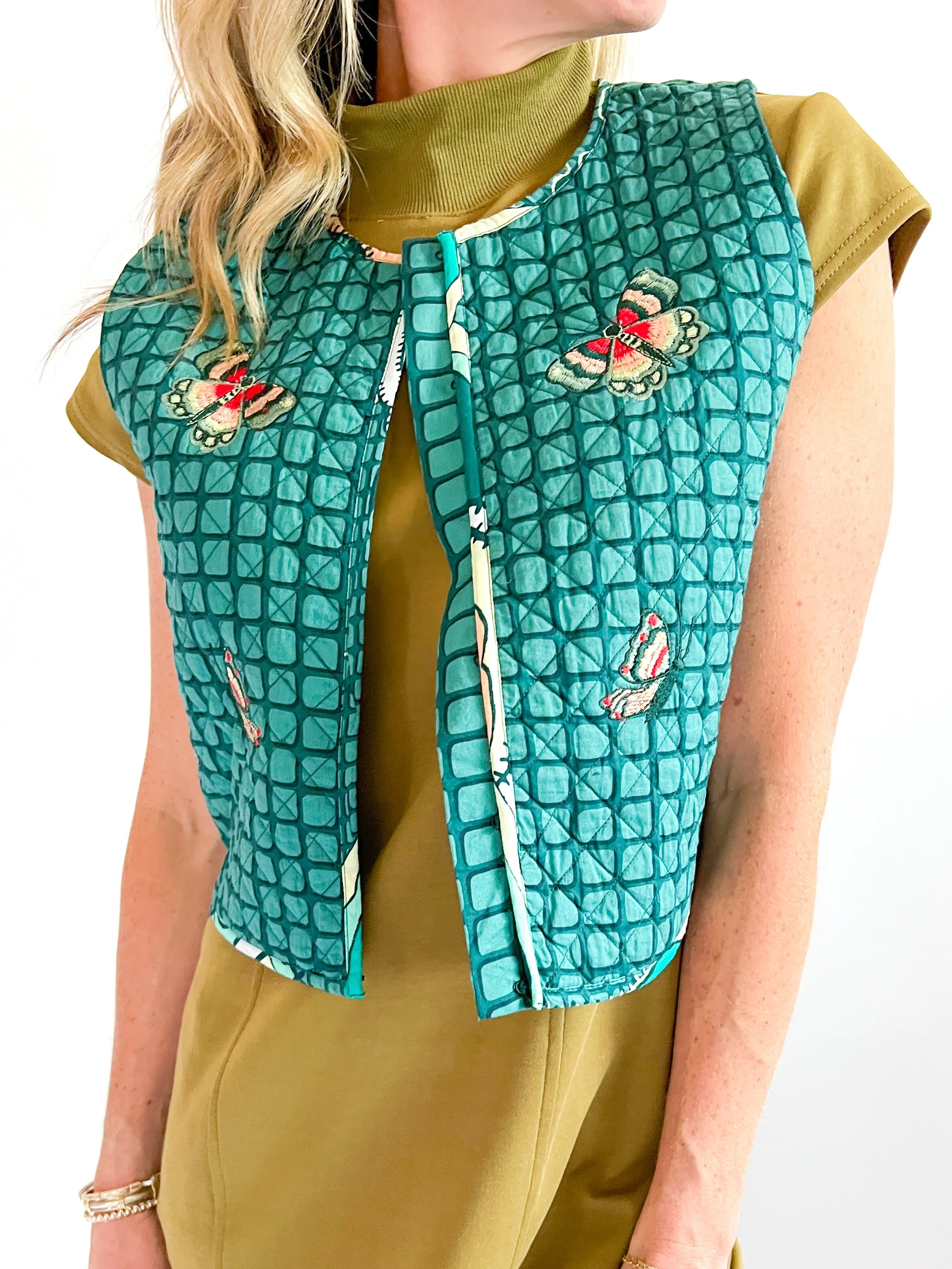 Carmen Quilted Butterfly Vest