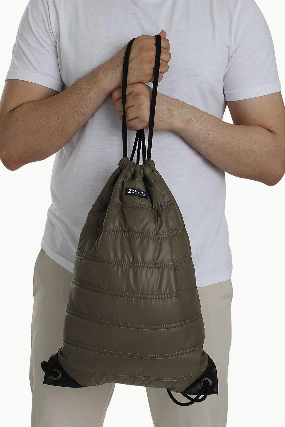 Casual Polyester Punk Bag With Strings