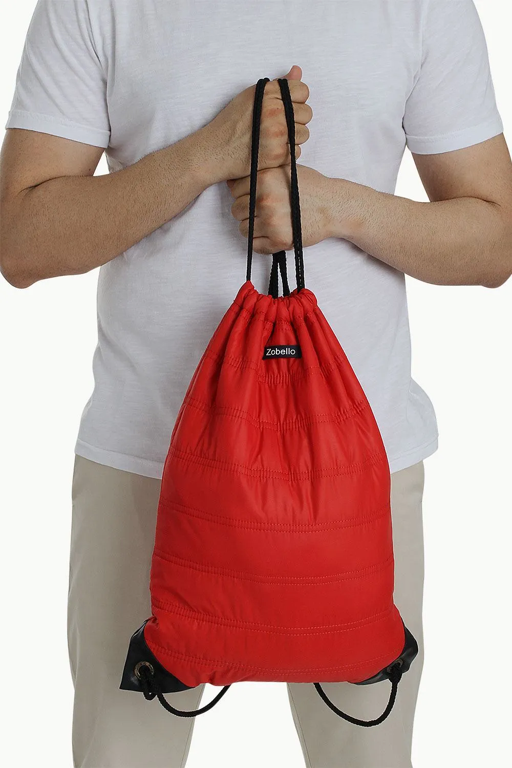 Casual Polyester Punk Bag With Strings