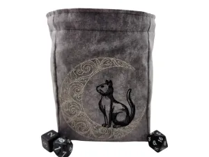 Cat and Moon Dice Bag