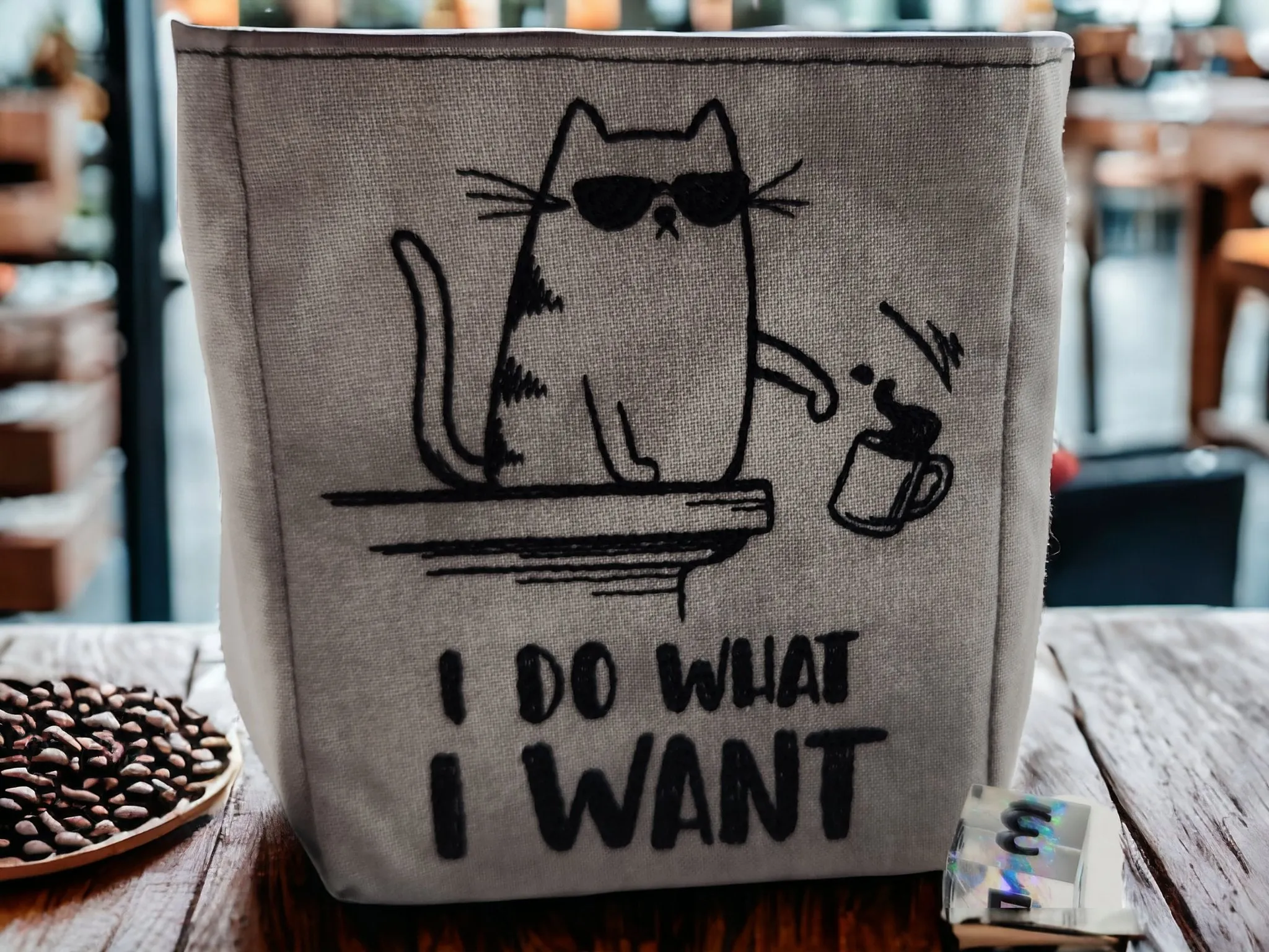 Cat Attitude dice bag