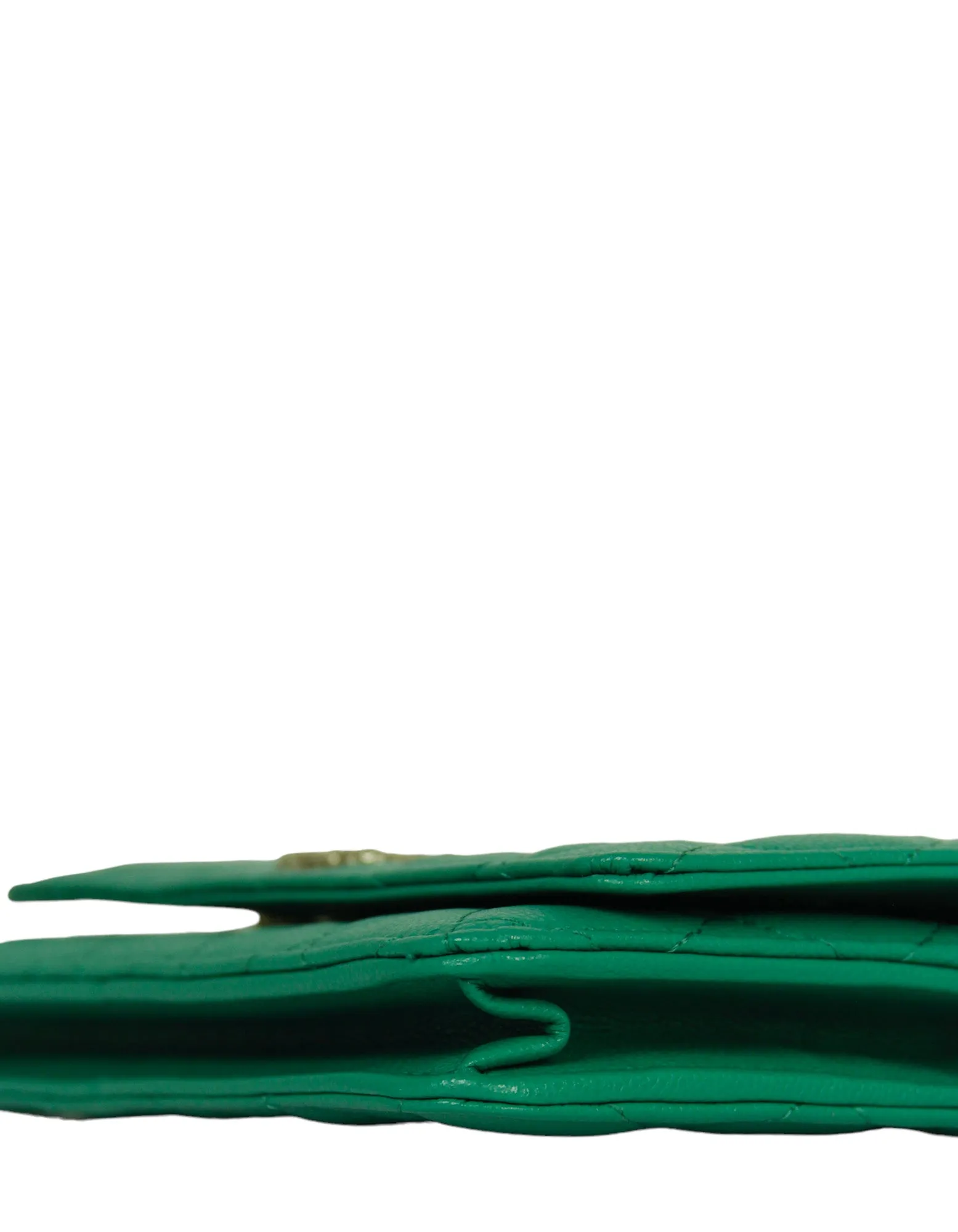 Chanel 2023 NEW Vert Green Caviar WOC