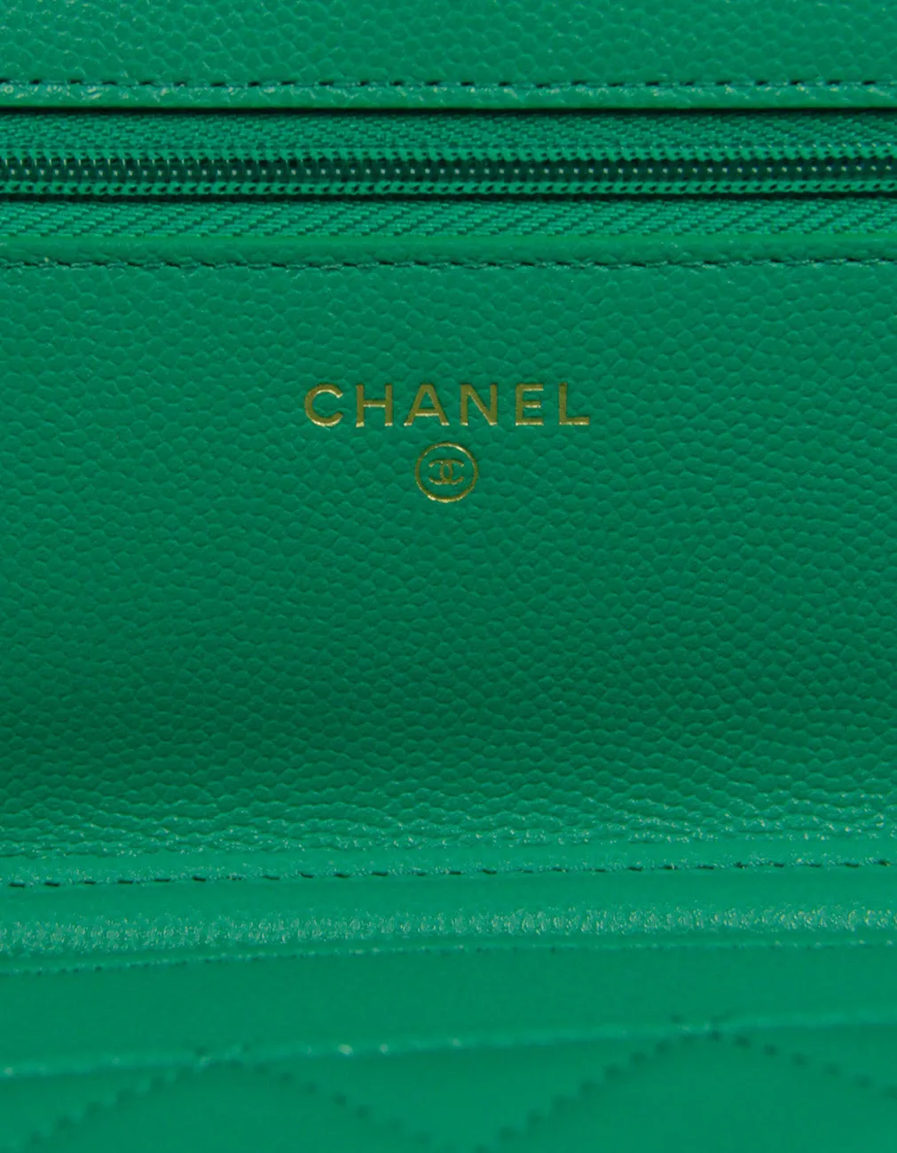 Chanel 2023 NEW Vert Green Caviar WOC