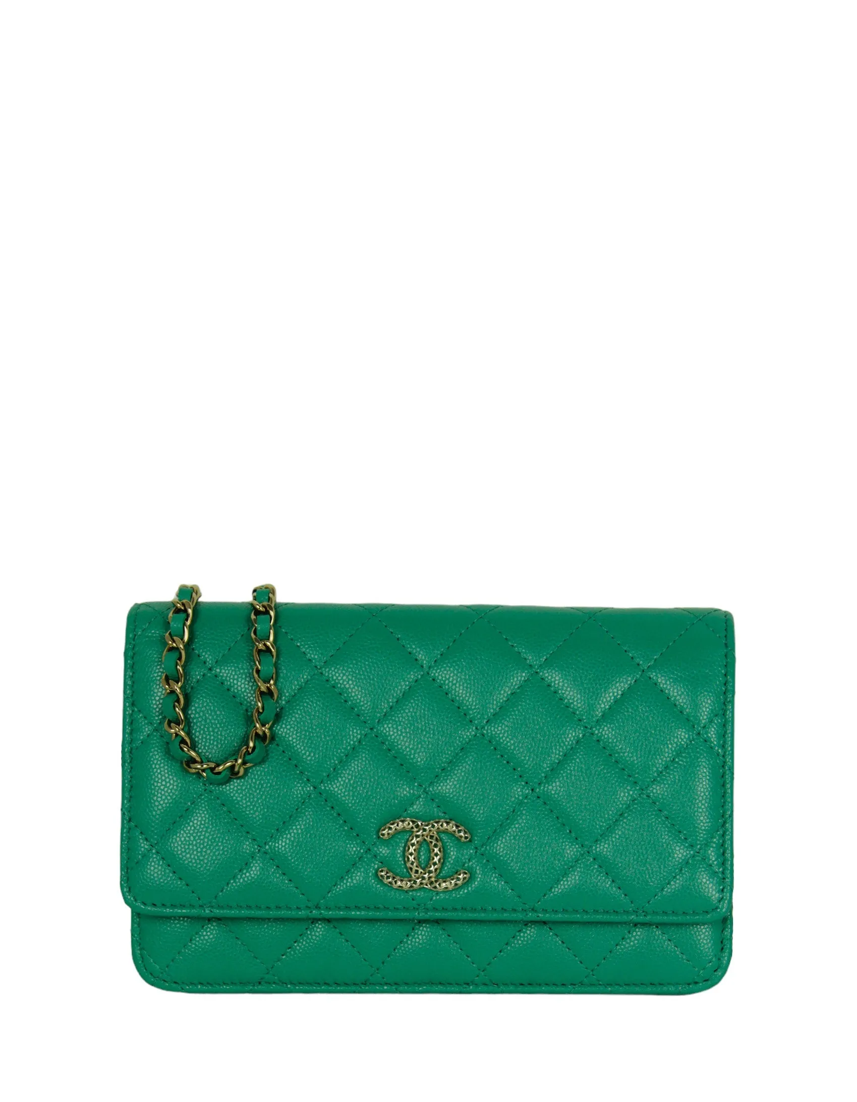 Chanel 2023 NEW Vert Green Caviar WOC