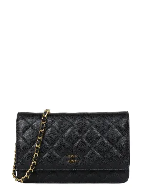 Chanel Black Caviar Leather WOC Bag