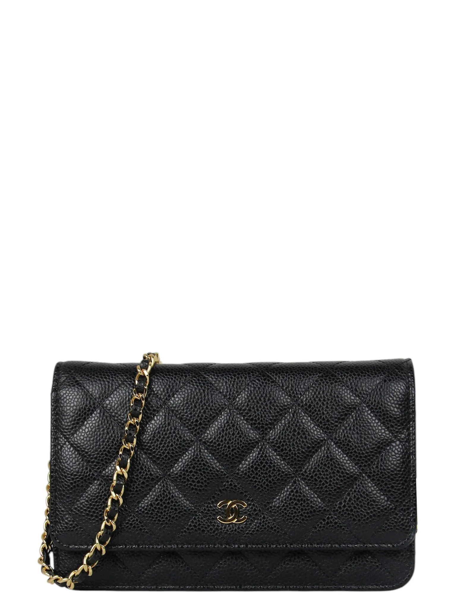 Chanel Black Caviar Leather WOC Bag