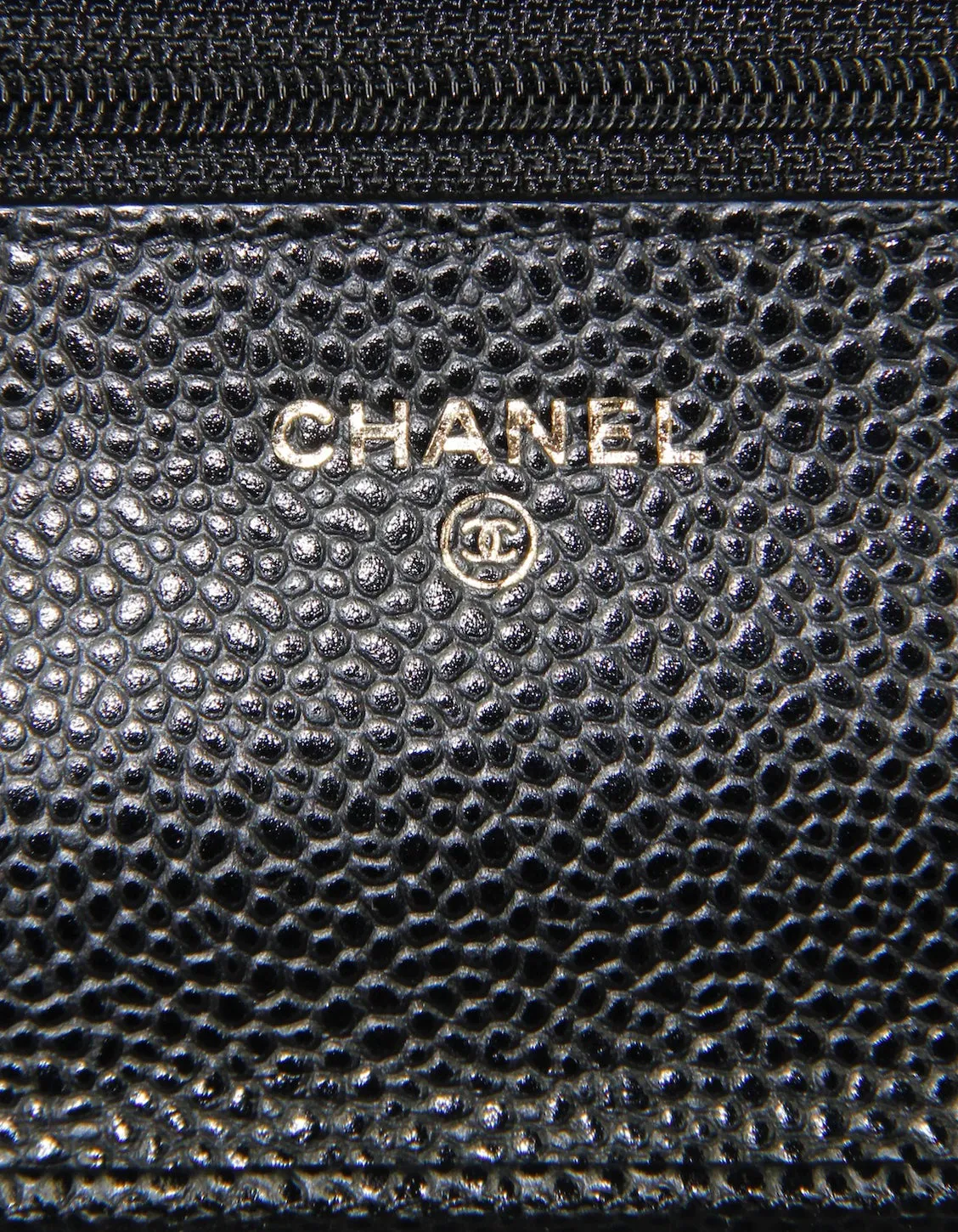 Chanel Black Caviar Leather WOC Bag