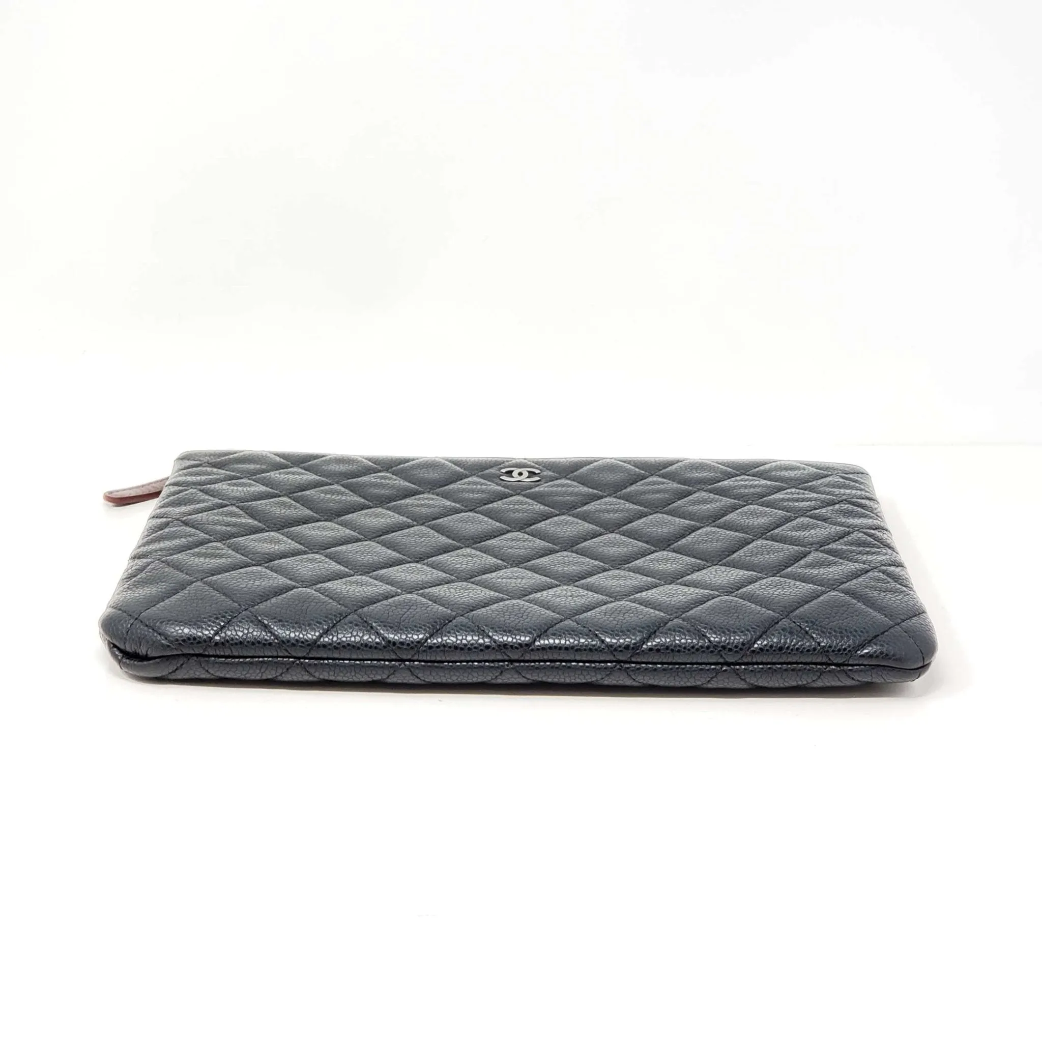 Chanel CC Caviar Quilted Cosmetic / Clutch Bag