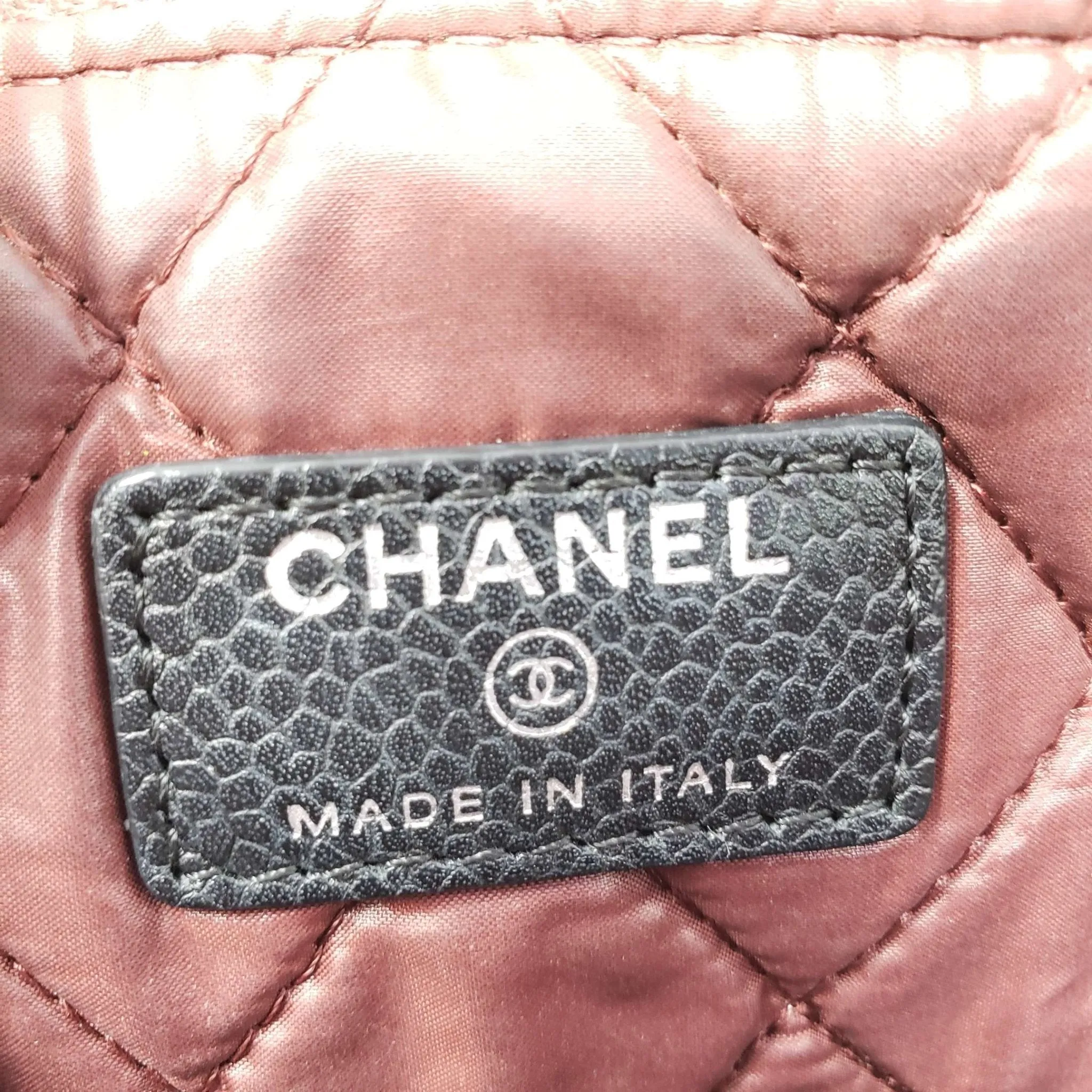 Chanel CC Caviar Quilted Cosmetic / Clutch Bag