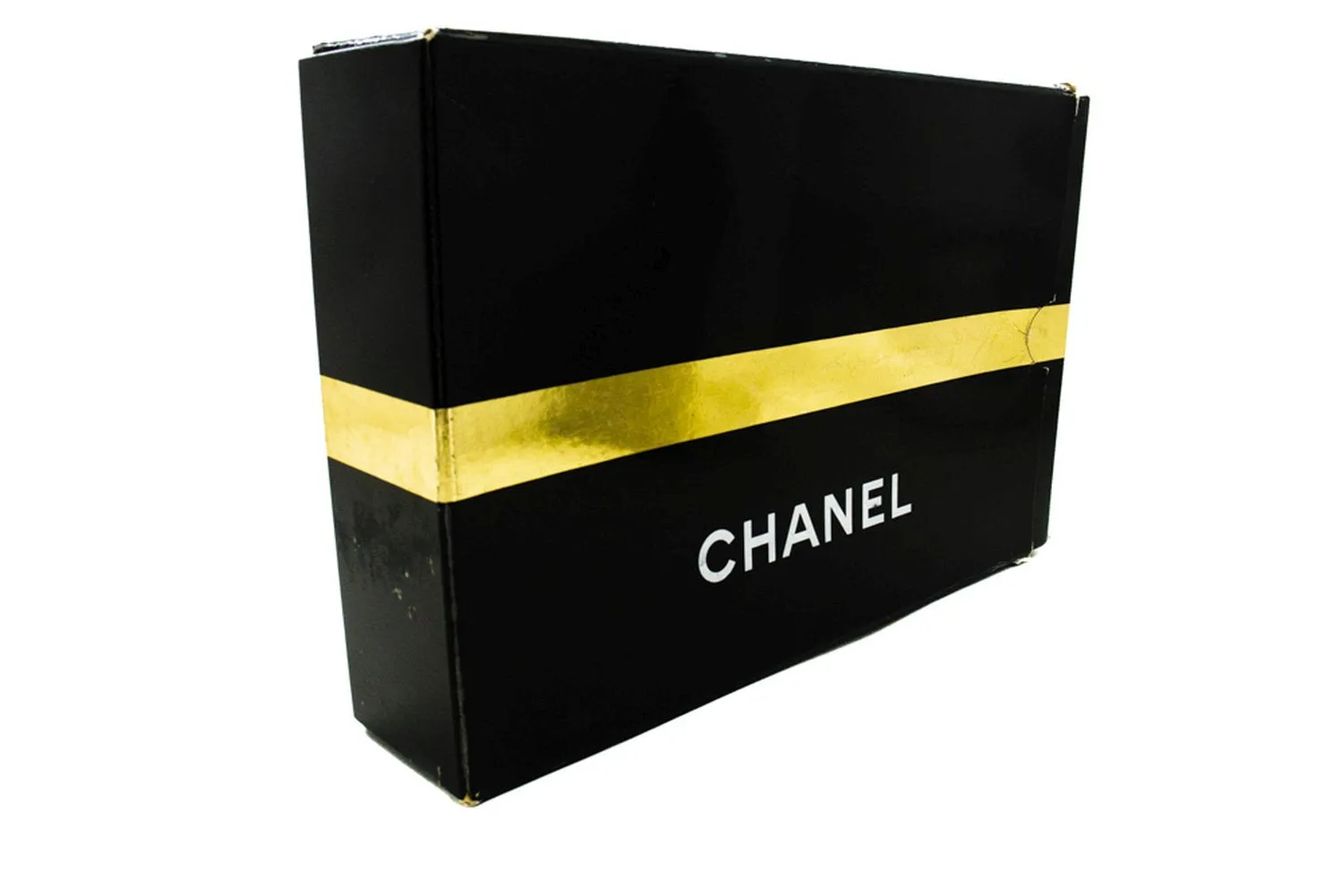 CHANEL Chain Shoulder Bag Clutch Black Quilted Flap Lambskin Purse n32