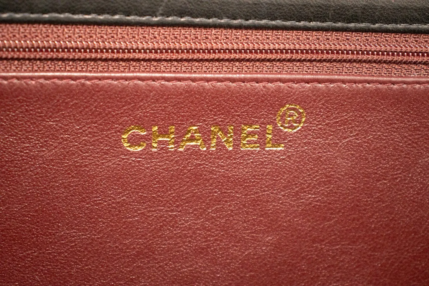 CHANEL Full Flap Chain Shoulder Bag Clutch Black Quilted Lambskin L45