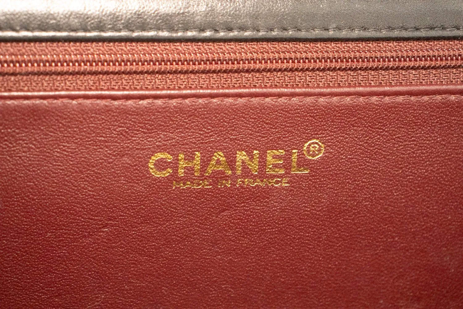 CHANEL Full Flap Chain Shoulder Bag Clutch Black Quilted Lambskin m62