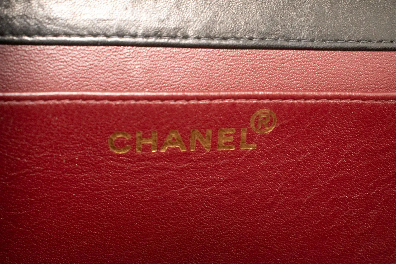 CHANEL Full Flap Chain Shoulder Bag Clutch Black Quilted Lambskin p01
