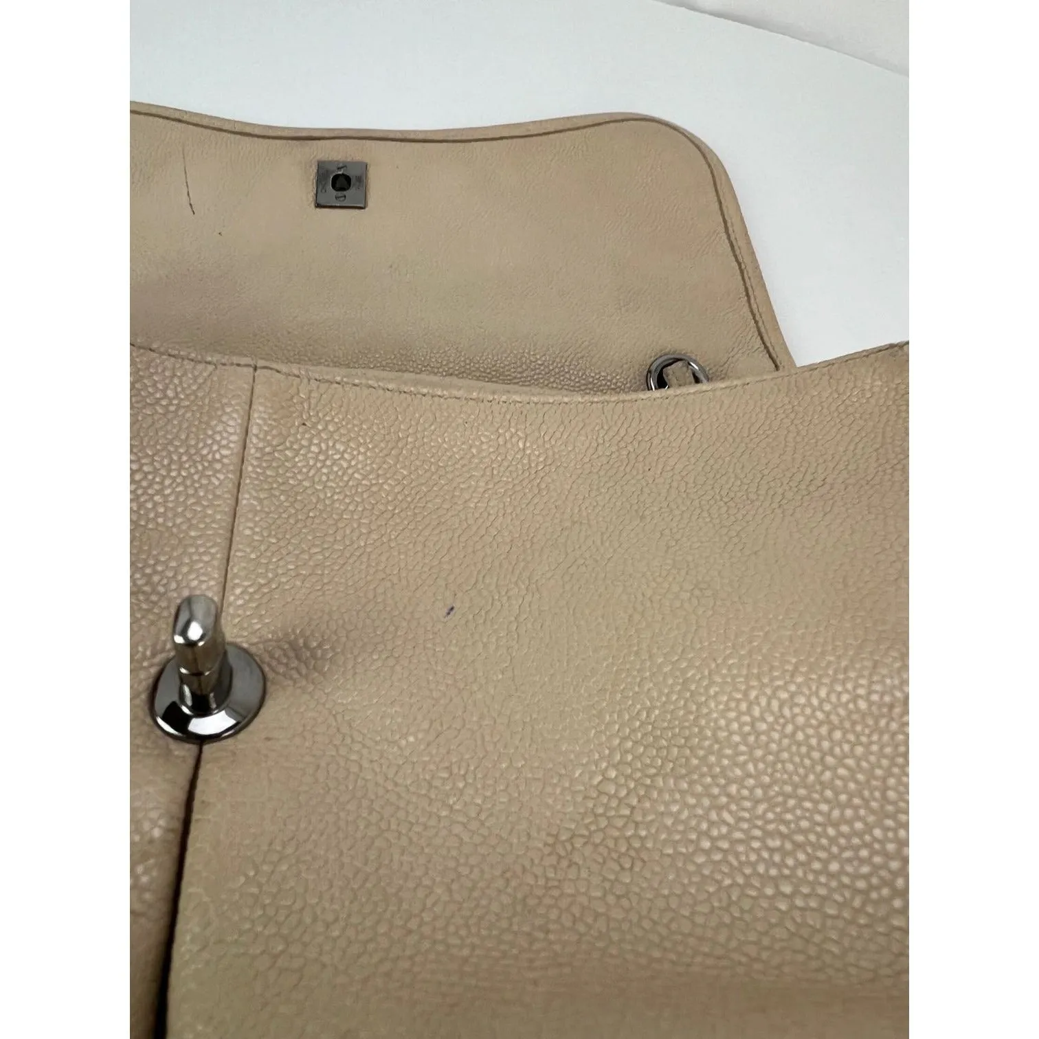 Chanel Grained leather Medium Natural Beauty Beige Flap Bag