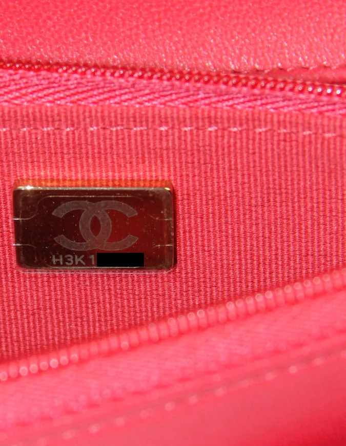Chanel NEW Red Lambskin CC Heart WOC