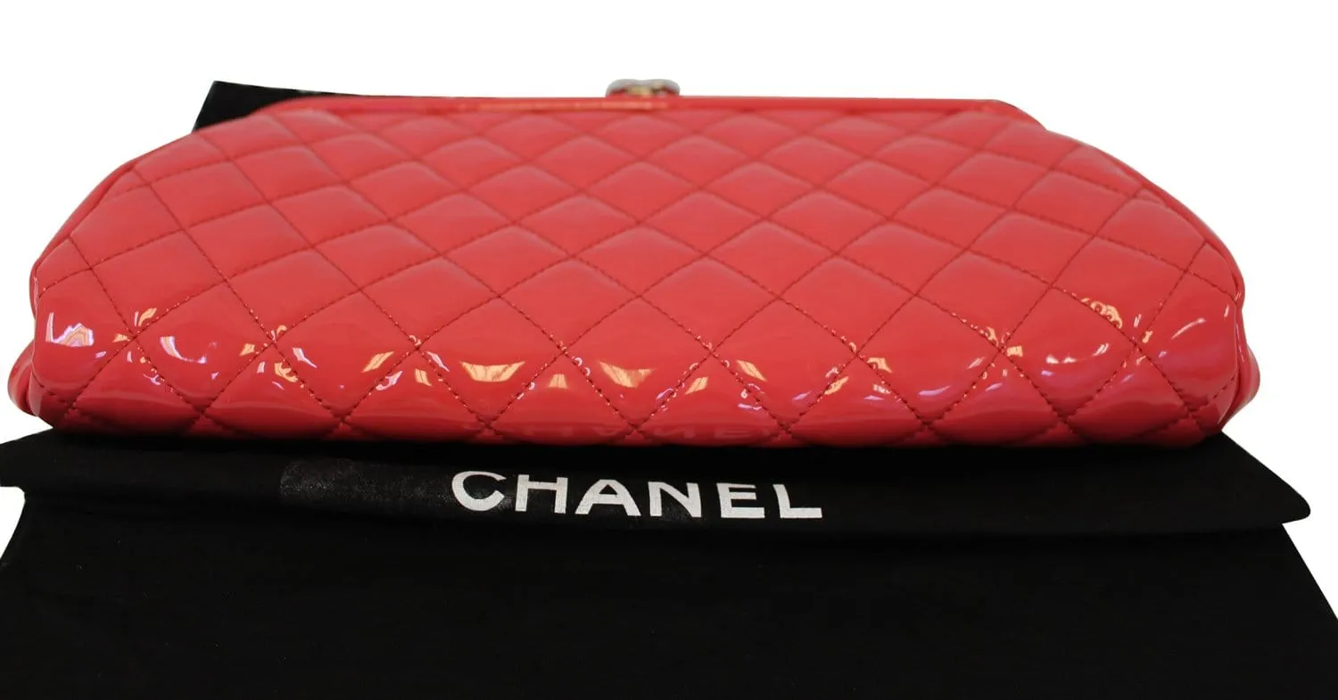 CHANEL Pink Quilted Leather Timeless Clutch Bag - Final Call