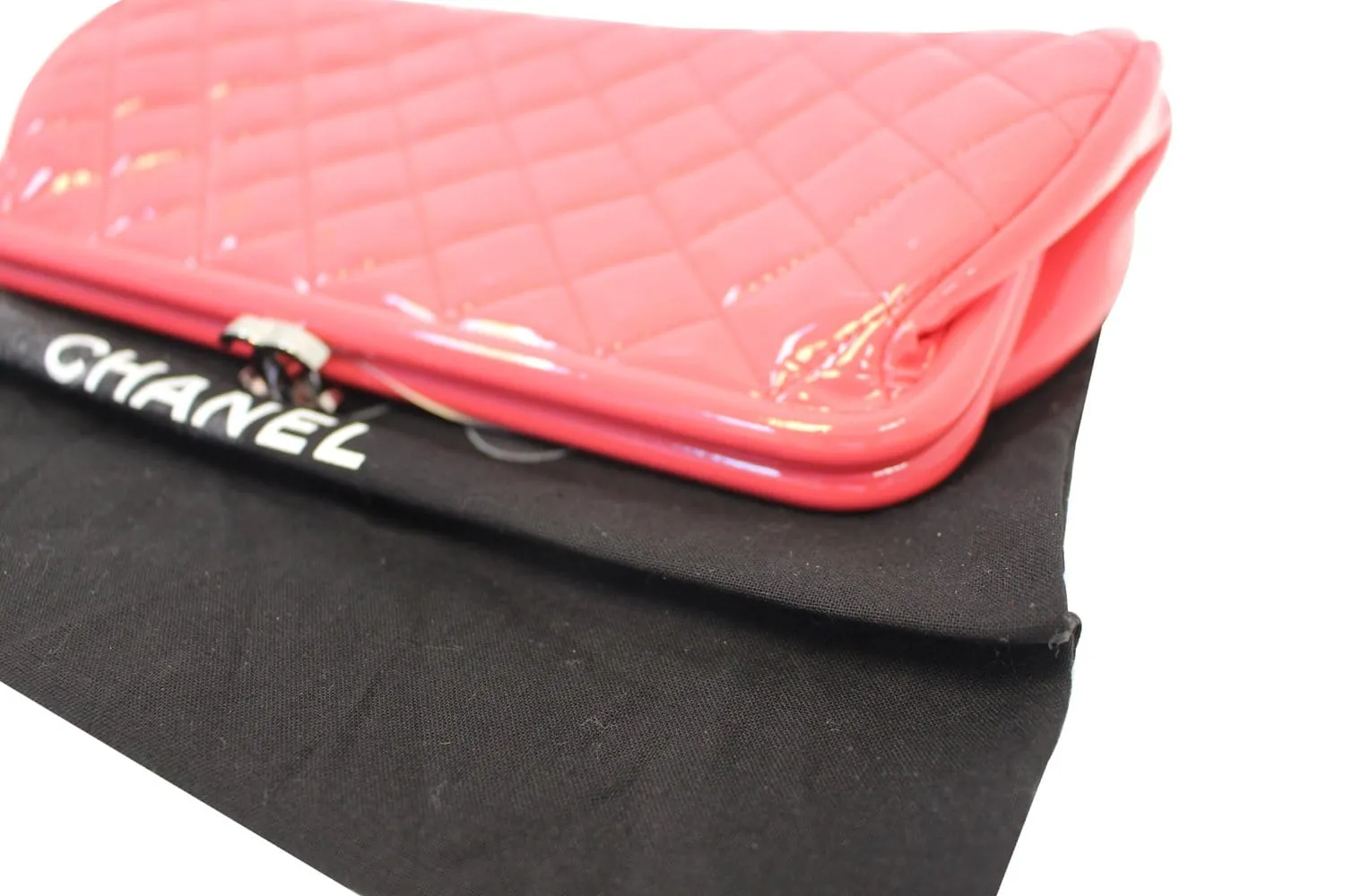 CHANEL Pink Quilted Leather Timeless Clutch Bag - Final Call