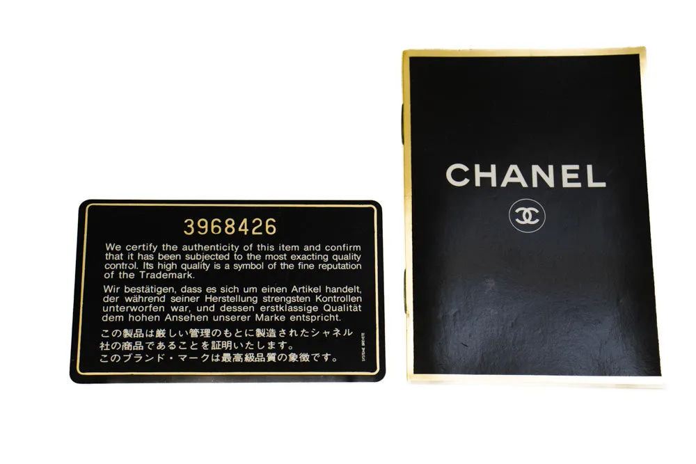CHANEL Small Chain Shoulder Bag Clutch Black Quilted Flap Lambskin n57
