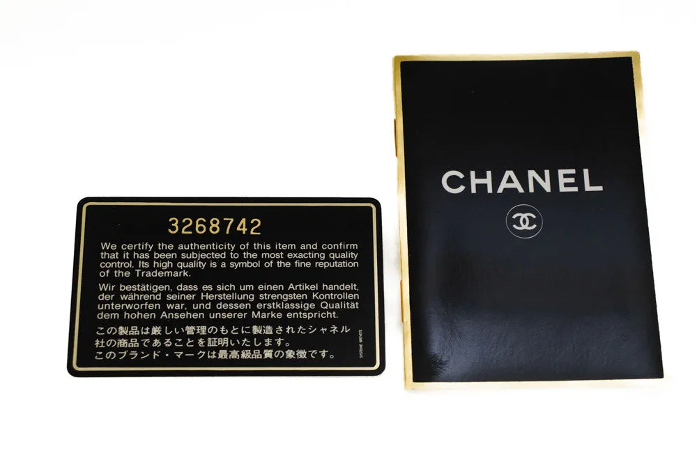 CHANEL Small Chain Shoulder Bag Clutch Black Quilted Flap Lambskin p55