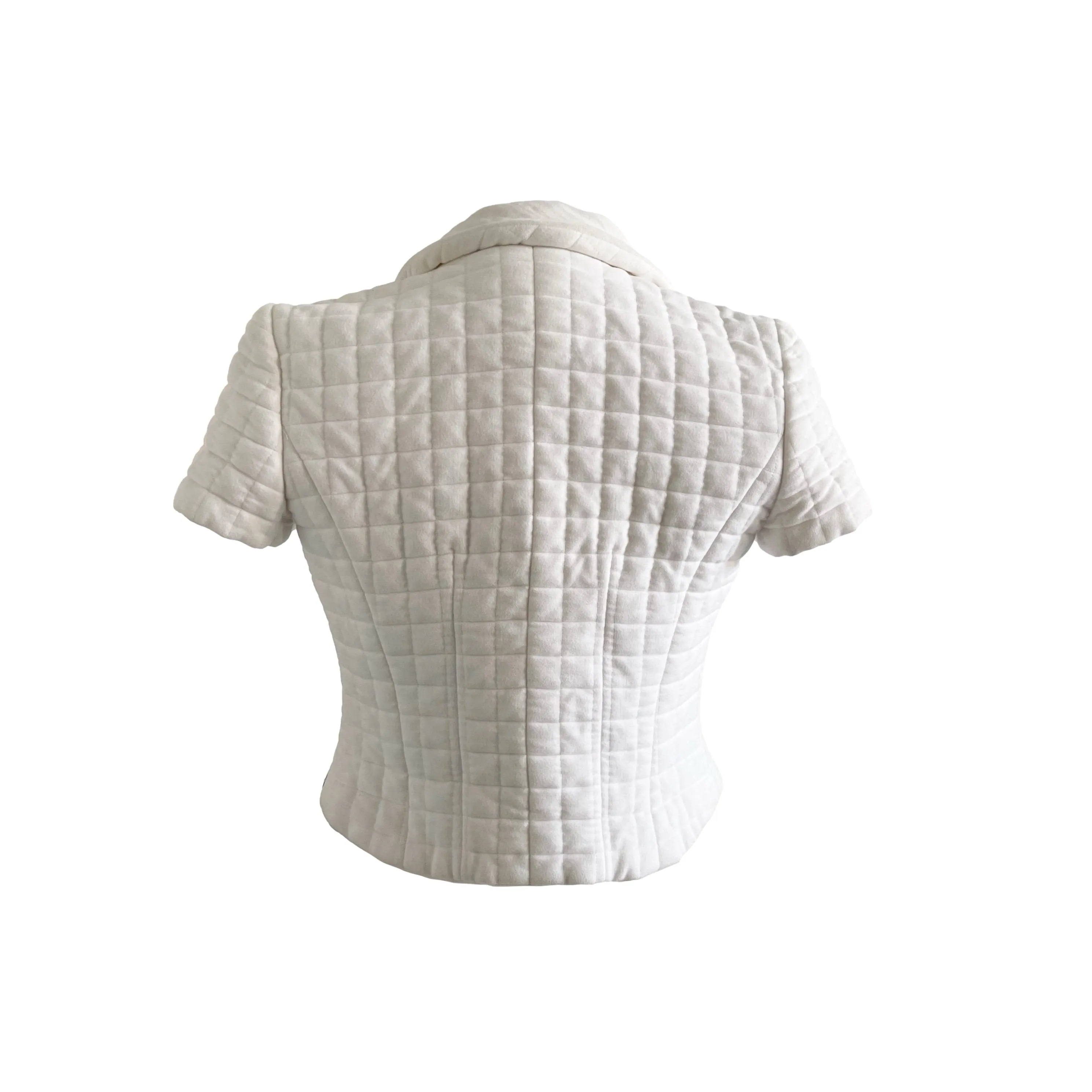 Chanel White Quilted Twin Set